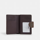 Coach Medium Corner Zip Wallet Gunmetal Dark Stone