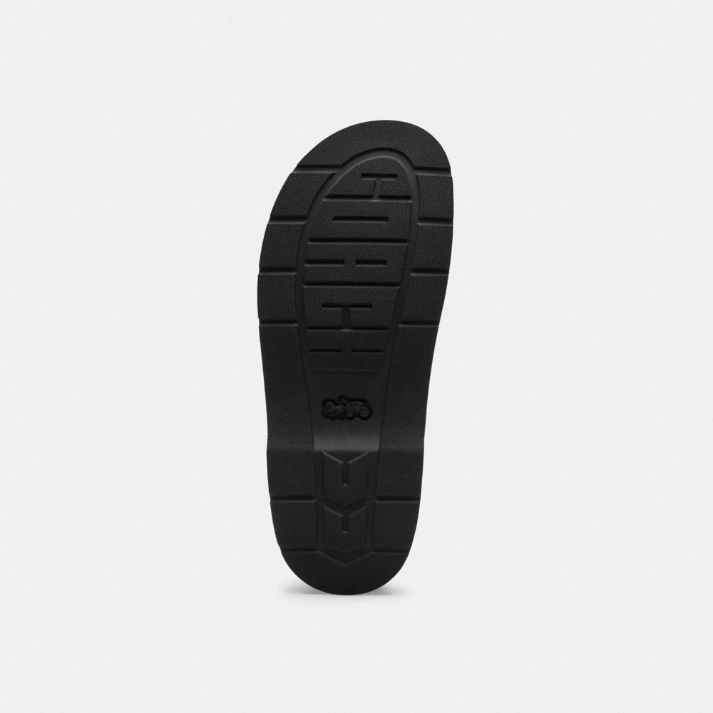 Women's Coach Sculpted C Platform Clog In Loved Leather Black