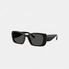 Coach Maxi Sculpted C Oversized Rectangle Sunglasses Black