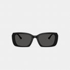 Coach Maxi Sculpted C Oversized Rectangle Sunglasses Black