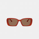 Coach Maxi Sculpted C Oversized Rectangle Sunglasses Burnt Orange