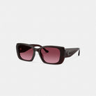 Coach Maxi Sculpted C Oversized Rectangle Sunglasses Merlot