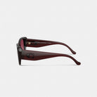 Coach Maxi Sculpted C Oversized Rectangle Sunglasses Merlot