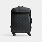 Coach Wheeled Carry On In Signature Canvas Charcoal