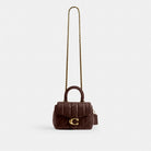 Coach Tabby Top Handle Bag With Quilting Brass Maple