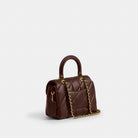 Coach Tabby Top Handle Bag With Quilting Brass Maple