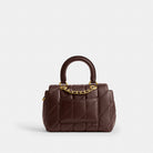 Coach Tabby Top Handle Bag With Quilting Brass Maple