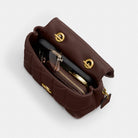Coach Tabby Top Handle Bag With Quilting Brass Maple