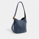 Coach Bleecker Bucket Bag Brass Light Denim