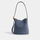 Coach Bleecker Bucket Bag Brass Light Denim