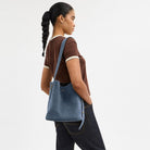 Coach Bleecker Bucket Bag Brass Light Denim