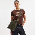 Coach Bleecker Bucket Bag Brass Olive