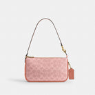 Coach Plaza Bag In Signature Canvas Brass Melon Pink
