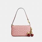 Coach Plaza Bag In Signature Canvas Brass Melon Pink