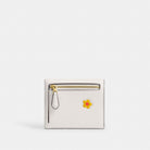 Coach Mila Small Flap Wallet With Sticker Print Brass Chalk Multi