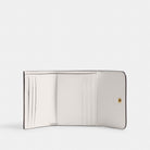 Coach Mila Small Flap Wallet With Sticker Print Brass Chalk Multi