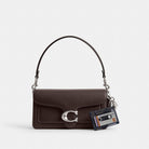 Coach Large Cassette Bag Charm Silver Black