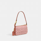 Coach Plaza Bag 18 In Signature Canvas Brass Melon Pink