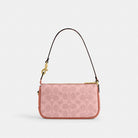 Coach Plaza Bag 18 In Signature Canvas Brass Melon Pink