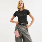 Coach Plaza Bag 18 In Signature Canvas Brass Melon Pink
