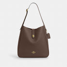 Coach Hadley Large Shoulder Bag Gold Dark Stone