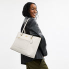 Coach Station Tote Bag Gold Chalk
