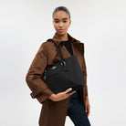 Coach Station Tote Bag Silver Black
