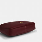Coach Ella Shoulder Bag Gold Maroon