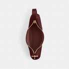 Coach Ella Shoulder Bag Gold Maroon