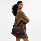 Coach Ella Shoulder Bag Gold Espresso