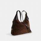 Coach Ella Shoulder Bag In Signature Chenille Gold Truffle