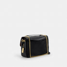 Coach Elodie Crossbody Bag In Signature Canvas Gold Walnut Black