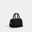 Coach Mini Rowan Crossbody Bag In Signature Leather Gold Black