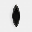 Coach Pouch In Signature Canvas Gunmetal Charcoal Black