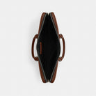 Coach Ethan Large Brief Gunmetal Saddle