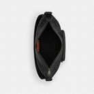 Coach Finn Crossbody Bag With Pockets In Signature Canvas Gunmetal Charcoal Black