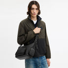 Coach Finn Crossbody Bag With Pockets In Signature Canvas Gunmetal Charcoal Black