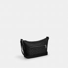 Coach Small Finn Crossbody Bag With Pouch In Signature Canvas Silver Black Signature