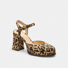 Women's Coach Tea Rose Pump With Leopard Print Natural Leopard