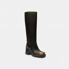 Women's Coach Sculpted C Tall Boot In Loved Leather Black