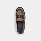 Women's Coach Lucy Loafer In Signature Jacquard Oak Maple