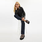 Women's Coach Lucy Loafer In Signature Jacquard Oak Maple