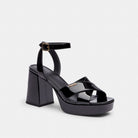 Women's Coach Block Heel Sandal Black