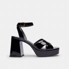 Women's Coach Block Heel Sandal Black