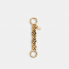 Coach Tea Rose Strap Extender Gold Gold