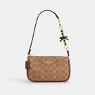 Coach Bow Strap Extender Gold Gold Black