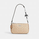 Coach Bow Strap Extender Silver Silver Black