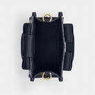 Coach Smith Mini Tote Bag In Signature Jacquard Gold Navy Midnight Navy