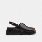 Women's Coach Sculpted C Platform Clog In Loved Leather Black
