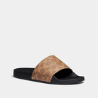 Women's Coach Udele Sport Slide In Signature Canvas Tan